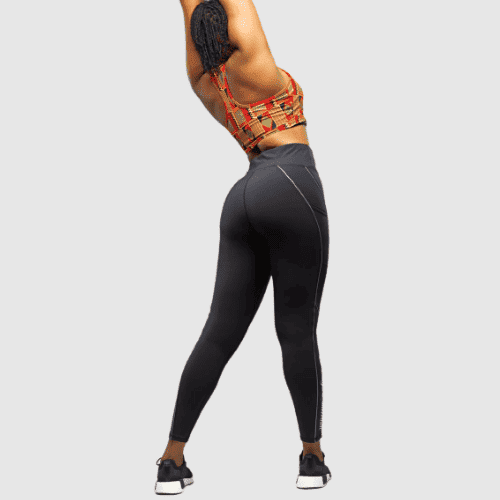 RelaxActive Sports Bra high support breathable sports bra for women in black