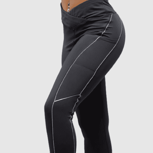 RelaxActive High-Waisted Leggings femme noir taille haute effet sculptant et tissu respirant